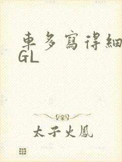 车多写得细腻的GL