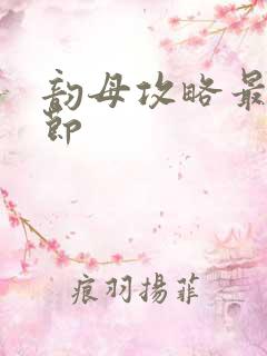 韵母攻略最新章节