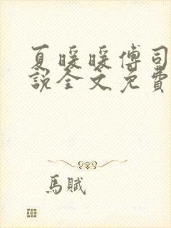 夏暖暖傅司寒小说全文免费阅读