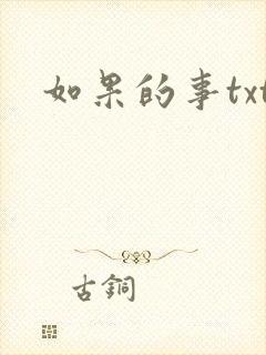 如果的事txt