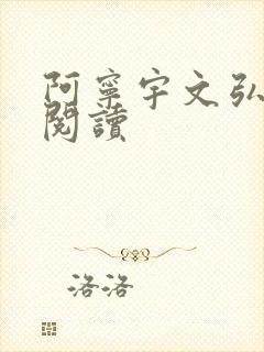 阿宁宇文弘免费阅读