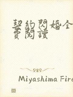 契约闪婚全文免费阅读