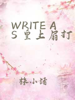 WRITE AS 皇上扇打