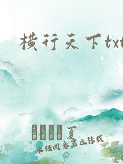横行天下txt