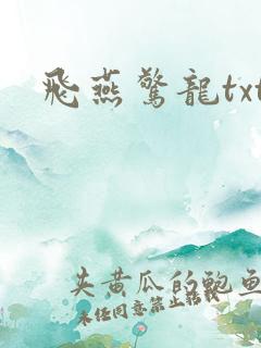 飞燕惊龙txt