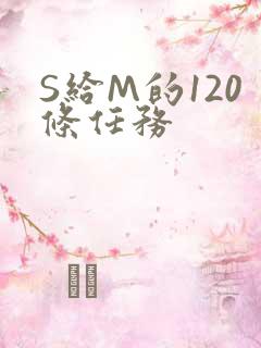 S给M的120条任务