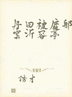 丹田被废那些年云沂容亭