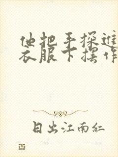 他把手探进我的衣服下摆作文