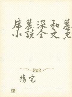 席慕深和慕清泠小说全文免费阅读