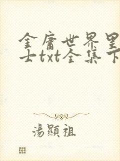 金庸世界里的道士txt全集下载