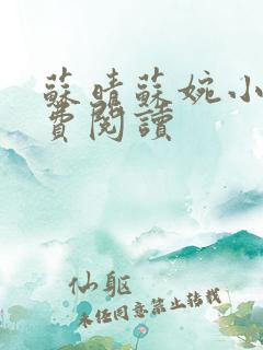 苏晴苏婉小说免费阅读