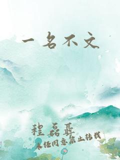 一名不文