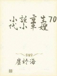 小说重生70年代小军嫂