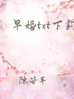 早婚txt下载