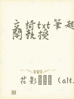 交椅txt笔趣阁教授