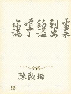 你喷的到处都是满了溢出来了