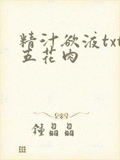 精汁欲液txt五花肉