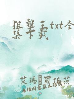 狙击王txt全集下载