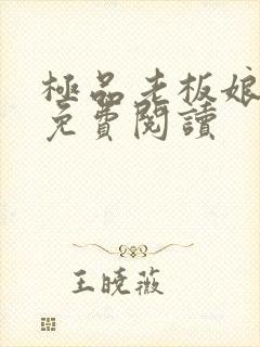 极品老板娘全文免费阅读