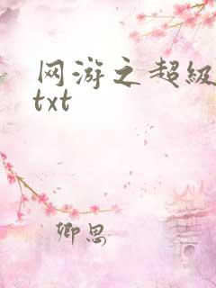 网游之超级鬼才txt