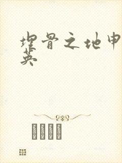 埋骨之地申屠奎英