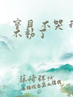 宝贝 不哭 我不动了