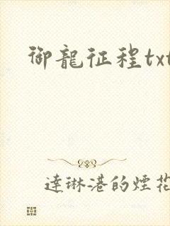 御龙征程txt