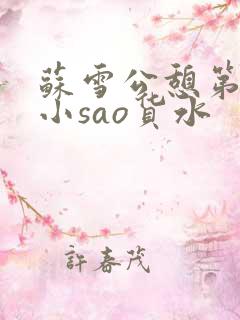 苏雪公憩第一章小sao货水