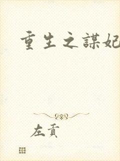 重生之谋妃天下