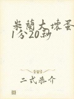 米兰大坏蛋真空1分20秒