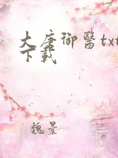 大唐御医txt下载