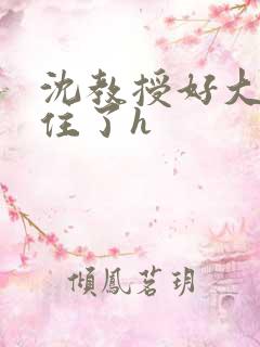 沈教授好大含不住了h