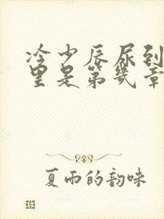 冷少辰尿到童若里是第几章