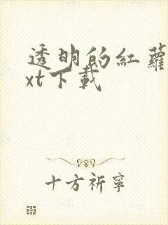 透明的红萝卜txt下载