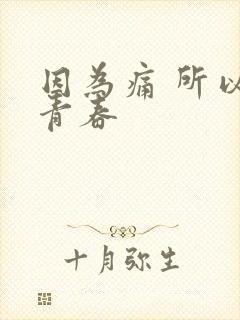 因为痛 所以叫青春