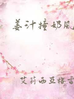 姜汁撞奶风星子