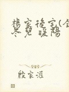 杨家后宅(全)冬儿 暖阳