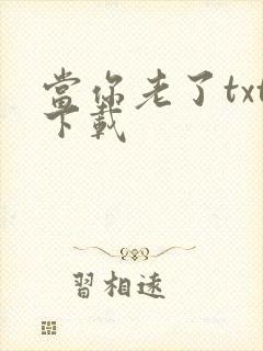 当你老了txt下载
