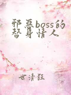 邪恶boss的替身情人