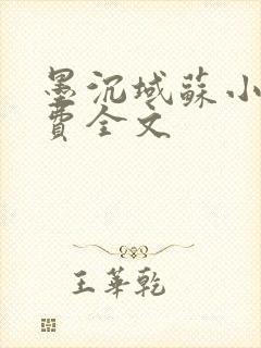 墨沉域苏小柠免费全文