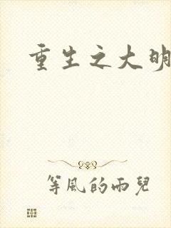 重生之大明王朝