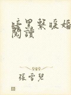 暗黑系暖婚免费阅读