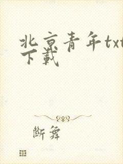 北京青年txt下载