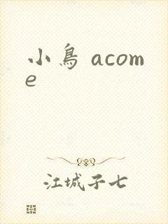 小鸟 acome