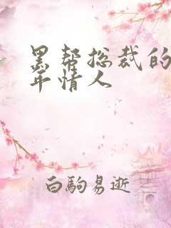 黑帮总裁的未成年情人