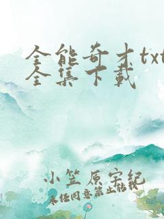 全能奇才txt全集下载