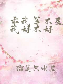 乖我等不及了给我好不好