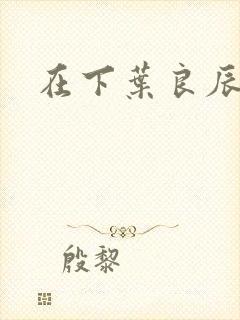 在下叶良辰
