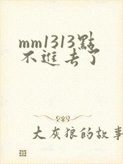 mm1313点不进去了