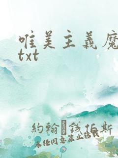 唯美主义魔法师txt